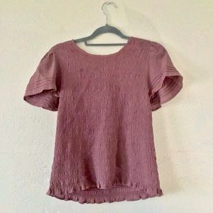 Madewell Smocked Top